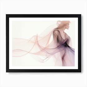 Woman In A Dress Art Print