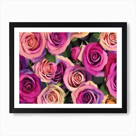 Roses Wallpaper 2 Art Print