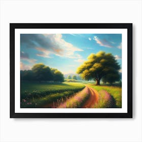 Road In The Countryside 9 Art Print