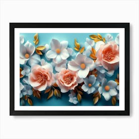 Paper Flowers 42 Art Print