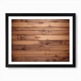 Wood Plank Wall 1 Art Print