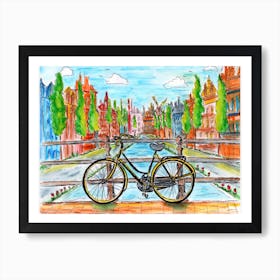 Amersterdam Bike Art Print