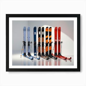 Skis sports Art Print