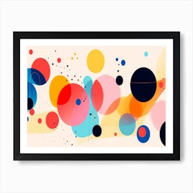 Abstract Circles 5 Art Print