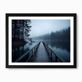 Foggy Lake 3 Art Print