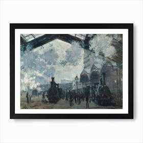 The Gare St Lazare, Claude Monet Art Print