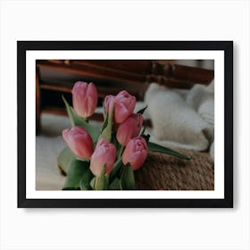 Tulips In A Vase Art Print