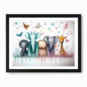 Giraffes Art Print