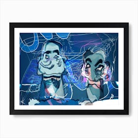 Two Men In A Room Art Print