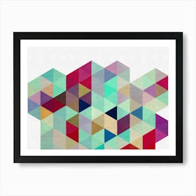 Triangle geometry 6 Art Print