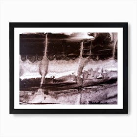 Abstract watercolor black paint background. 27 Art Print