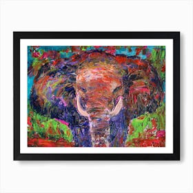 Elephant Painting Art Print