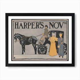 Vintage Carriage (1898), Edward Penfield Art Print