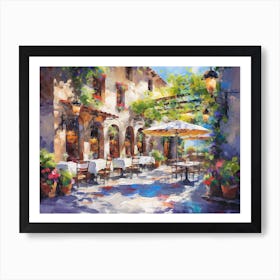 Italian Cafe Art Print