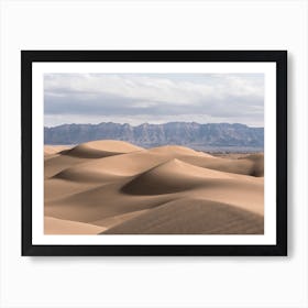 The Beauty Of The Sand Dunes In The Desert Art Print