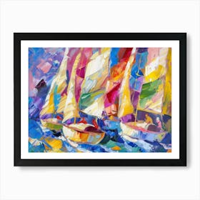 Sailboats 28 Art Print