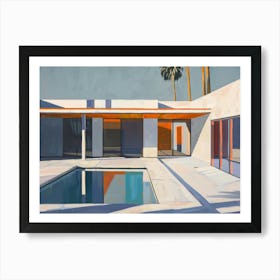 Pool In Palm Springs Poster