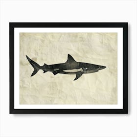 Carpet Shark Silhouette 6 Art Print