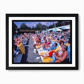 Grossinger's Poolside New York Art Print