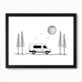 Van Life Art Print