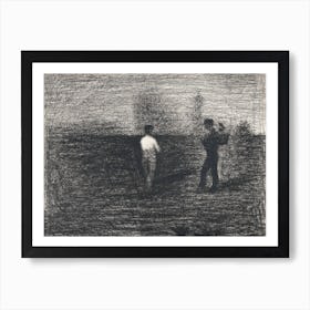 Peasants, Georges Seurat Art Print