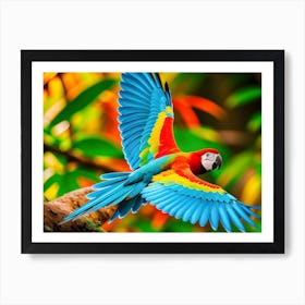 Colorful Parrot Art Print