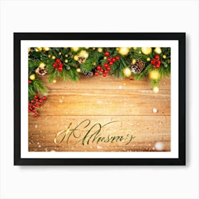 Merry Christmas 4 Art Print