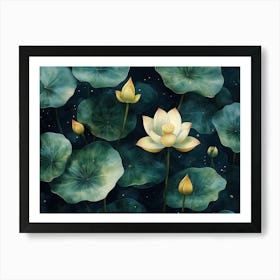 Lotus Flower 4 Art Print