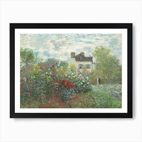 The Artist's Garden In Argenteuil, A Corner Of The Garden With Dahlias (1873), 1, Claude Monet Art Print