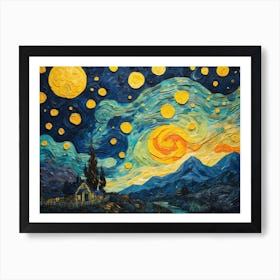 Starry Night ala Vincent Art Print