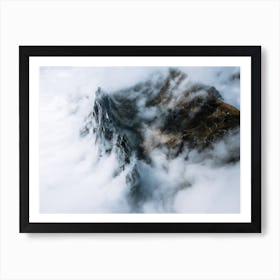 Mountain In A Sea Of Clouds Art Print