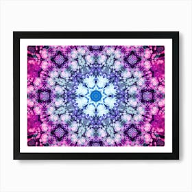 Pink Fractal Abstract Texture 5 Art Print