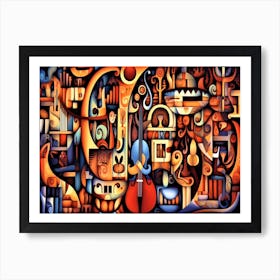 Musical Collage - Abstract Music Art Print