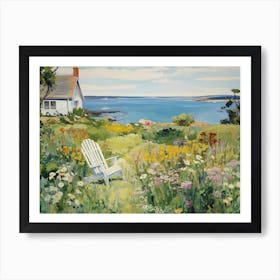 The Coast Blooming Lawn - expressionism Art Print