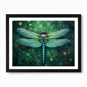 Dragonfly Eastern Pondhawk Erythemis 2 Art Print