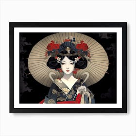 Art Noveau Geisha 4 Art Print