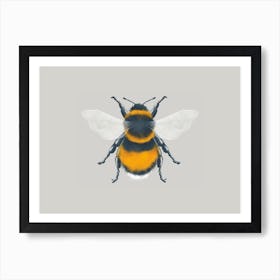 Bee Watercolour Painting Art Print