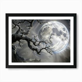 Full Moon In The Sky Art Print