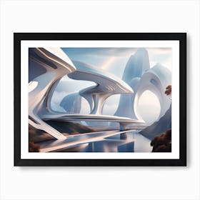 Futuristic City 51 Art Print