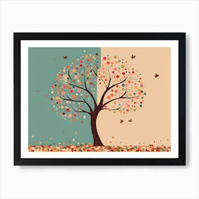 Seasons of Blossom VECTOR ART Art Print