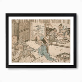 Chasing Out Demons At Lunar New Year, Katsushika Hokusai Art Print
