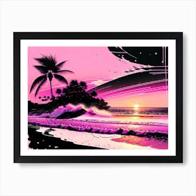 Pink Sunset Art Print