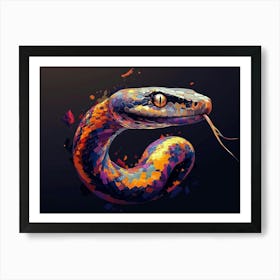 Snake Painting Art Print