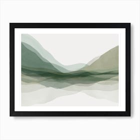 Green  Mountain Print 1 Art Print