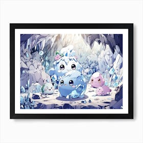A Chilly Day Inside The Cave Art Print