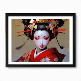 Geisha 5 Art Print