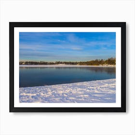 Lake In Winter Art Print