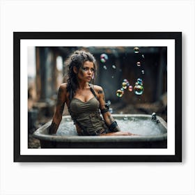 Girl In A Tub Poster