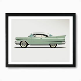 Classic Cadillac Deville Vintage Car Art Print