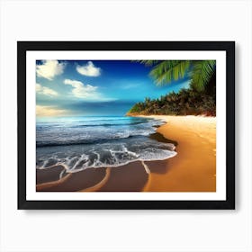 Tropical Beach Art Print